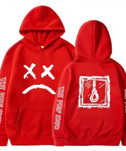 come over when you�re sober sad face hoodie 7914 - Lil Peep Shop