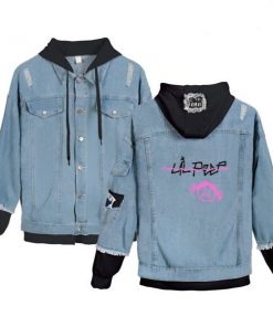 lil peep angry girl jean jacket 2318 - Lil Peep Shop
